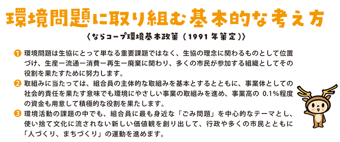 環境問題に取り組む基本的な考え方