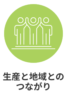 持続可能な生産と地域とのつながり