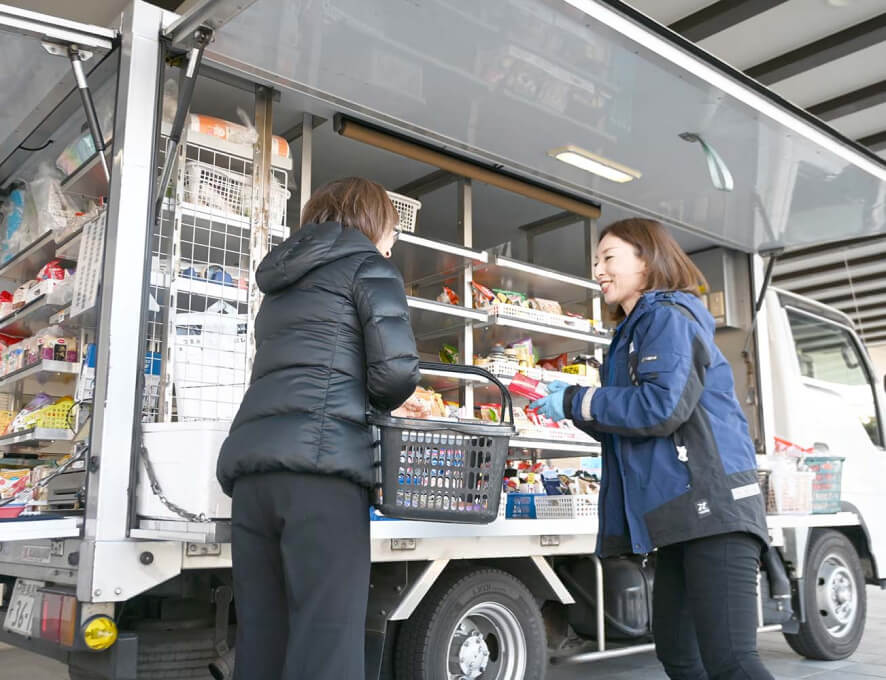 移動店舗（奈良県内で●箇所を運行中）