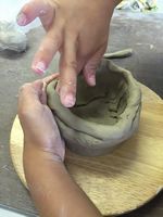子ども陶芸教室を開催しました