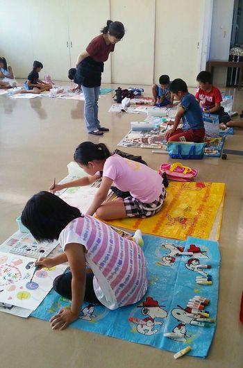 「夏休み子ども絵画教室！」を開催しました