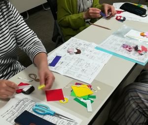 大宮コープ委員会：折り紙で“夏のガーランド”を作りました♡