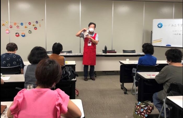 大宮コープ委員会:ならコープ職員によるCO・OP商品学習会 試食も楽しみました