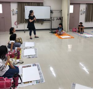 郡山東コープ委員会:毎年恒例!!夏休み子ども絵画教室を開催