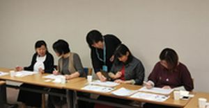 西大和コープ委員会:組合員のつどいと美文字教室&コープのスイーツ試食会