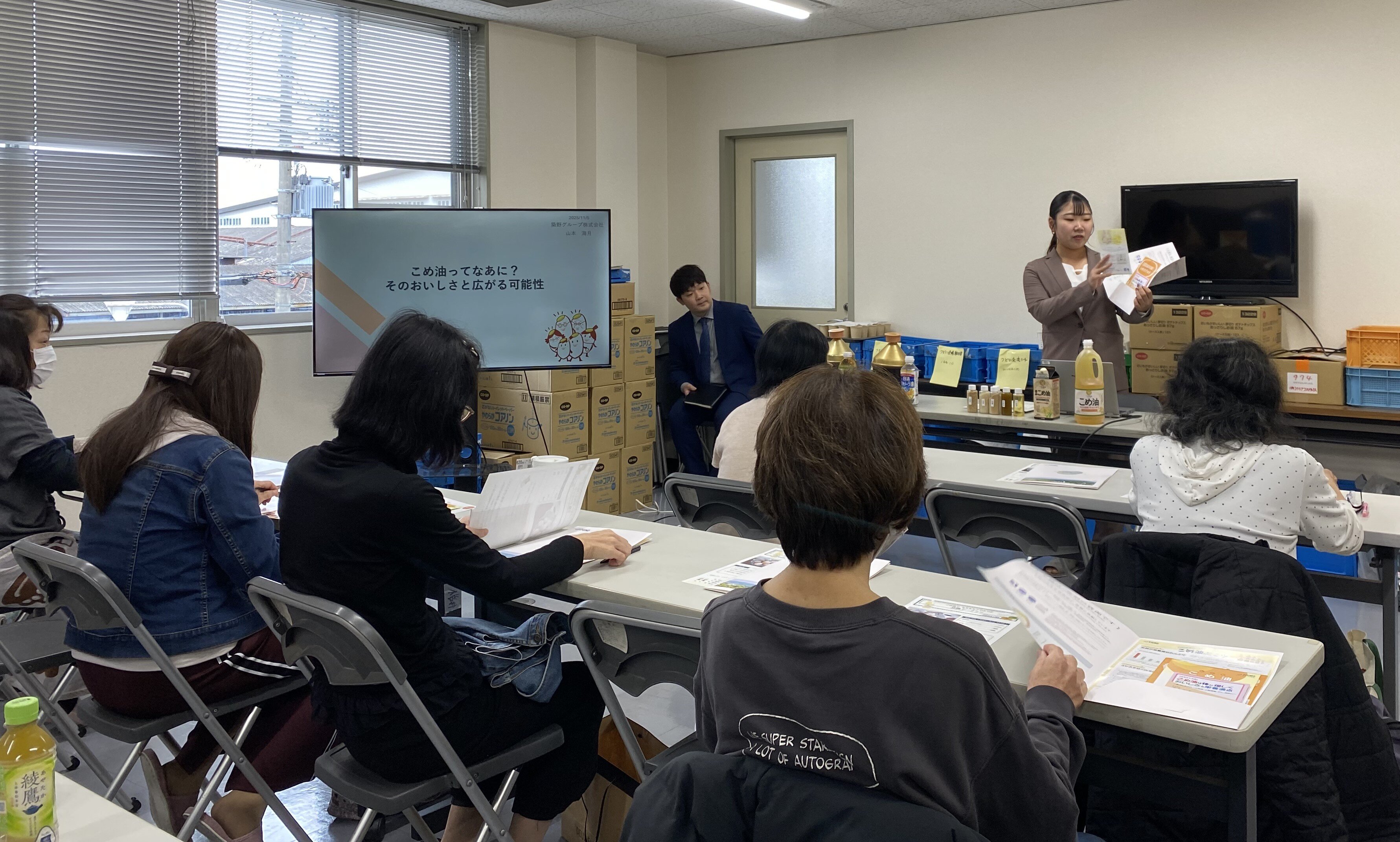 桜井東コープ委員会：組合員のつどいと「こめ油の学習会」「コープ商品の試食」