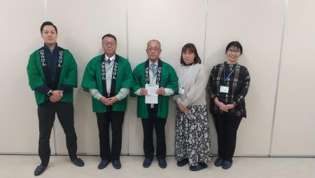 ありが10企画:「無洗米奈良県産ひのひかり」生産者の方にありがとうの声をお渡ししました。