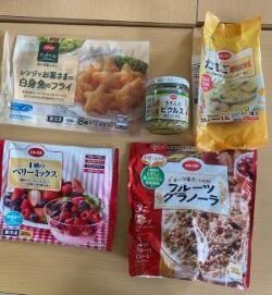 西大寺コープ委員会：コープの人気商品の試食学習会“朝食メニューの提案”もありました