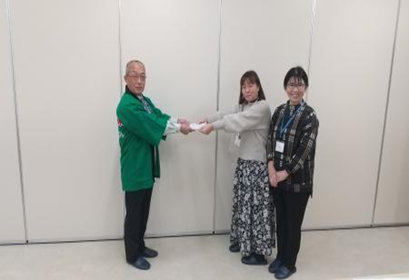 ありが10企画:「無洗米奈良県産ひのひかり」生産者の方にありがとうの声をお渡ししました。