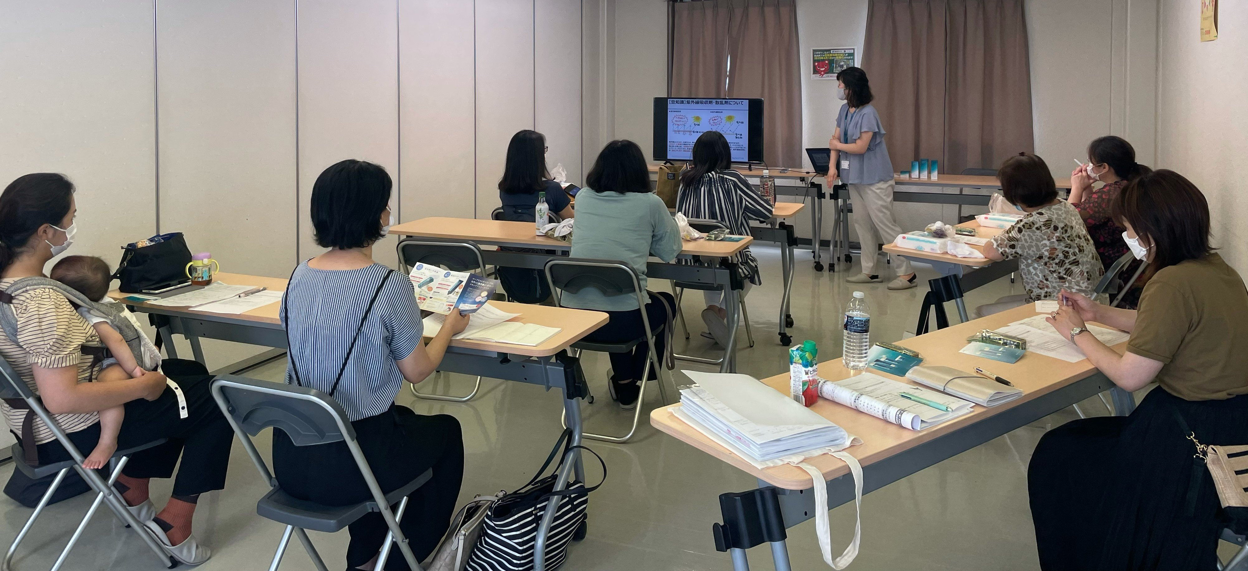 西大寺コープ委員会：サンスター㈱化粧品の学習会「スキンケアについて」 