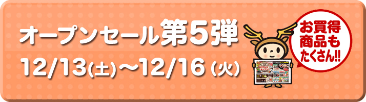 リニューアルオープンチラシ5弾